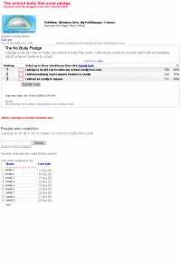 No bullying pledge